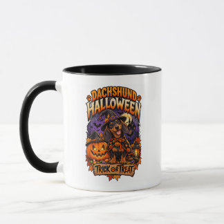 Halloween Dachshund Trick or Treat Mok