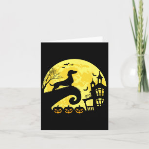 Halloween Dachshund Weenie Wiener Moonshine Sausag Kaart