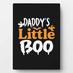 Halloween Daddy Little Boo Birthday Fotoplaat