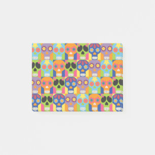 Halloween dag van de dode schedel post-it® notes