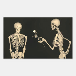 HALLOWEEN DAG VAN DE DODE SKELETON-Sticker Rechthoekige Sticker