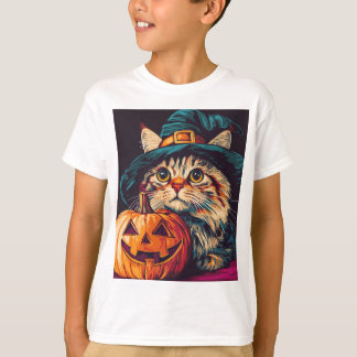 Halloween dag Witch Cat Pumpkin Halloween geschenk T-shirt