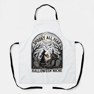 Halloween Dagelijkse T-shirt Griezelig Jaar Rond D Schort