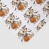 Halloween Dalmatische Hond Trick or treat Tissuepapier (Detail)
