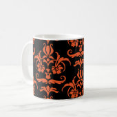 Halloween Damask 01 Café Mug (Devant gauche)