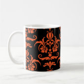 Halloween Damask 01 Coffee Mok (Links)