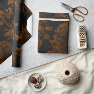 Halloween  Damask Cadeaupapier