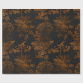 Halloween Damask Cadeaupapier (Vlak)