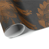 Halloween Damask Cadeaupapier (Rol Hoek)