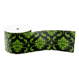 Halloween damask grosgrain lint