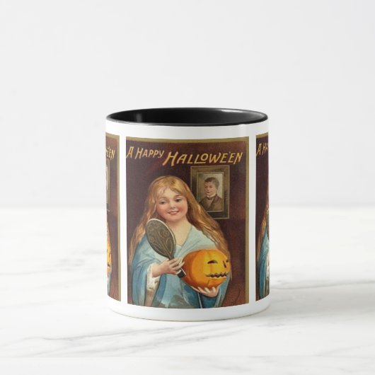 Halloween  dame met spiegel) mok (Midden)