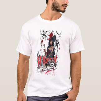 halloween dames graffiti kunst 3D familie T-shirt