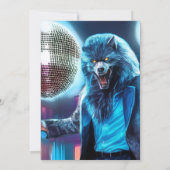 Halloween Dance Party, Invitation Disco Wolfman (Dos)