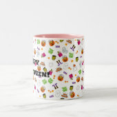 Halloween Dance Party Two-Tone Coffee Mok (Center)