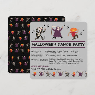 Halloween Dance Party Uitnodiging