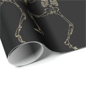 Halloween Dancing Skeletons Cadeaupapier (Rol Hoek)