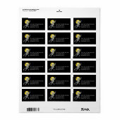 Halloween Dancing Skeletons Etiket (Full Sheet)