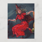 Halloween Dancing Witch Briefkaart (Voorkant)
