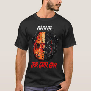 Halloween Dangerous Bull Dog Horror T-shirt