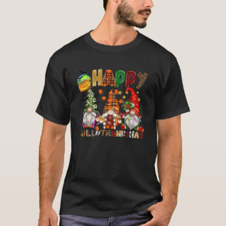 Halloween Dankdag Kerst Gelukkig HalloDank T-shirt