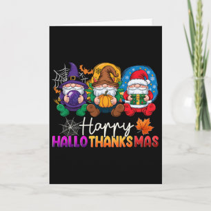 Halloween Dankdag Kerstmis Gelukkig Hallothanks Kaart