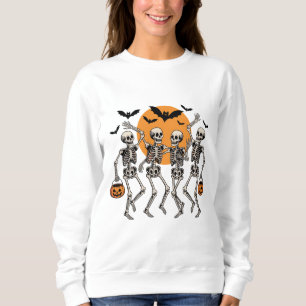 Halloween Dansend Skelet Dans Pompoen Trui