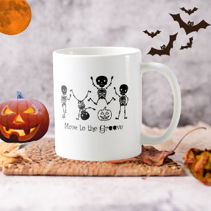 Halloween Dansende Skeletten Beweeg Op De Groove Koffiemok