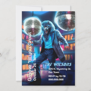 Halloween dansfeest, Disco Wolfman uitnodiging