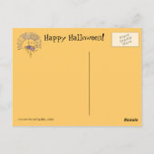 Halloween Danskeleton Briefkaart (Achterkant)