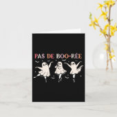 Halloween dansleraar Pas de Boo-rée Dancing Gho Kaart (Gele Bloem)