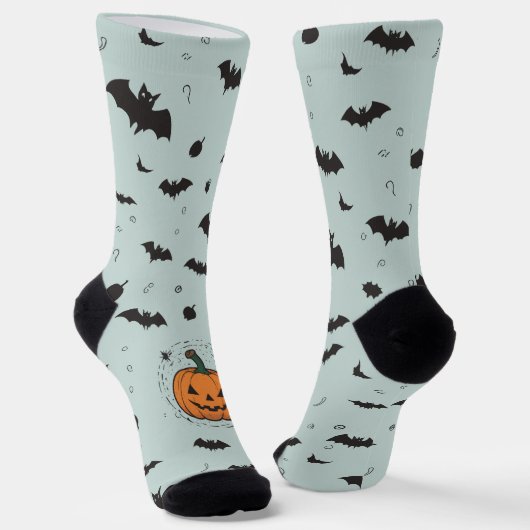 Halloween Day Mint Sokken (Gebogen)