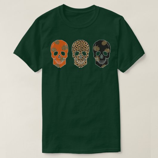 Halloween Day Of Dead Skull Premium T-shirt 3503 (Design devant)