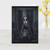 Halloween Day Of The Dead Kaart (Gele Bloem)