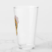 Halloween Day of the Dead Sugar Skull Glas (Links)