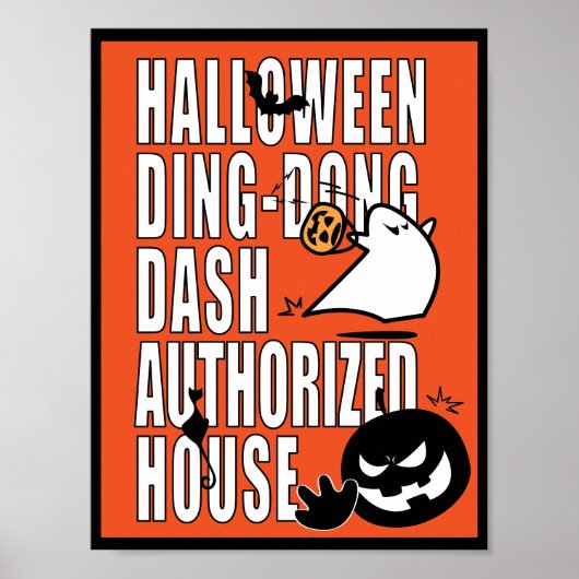 Halloween DDD bevoegd huis Poster (Voorkant)