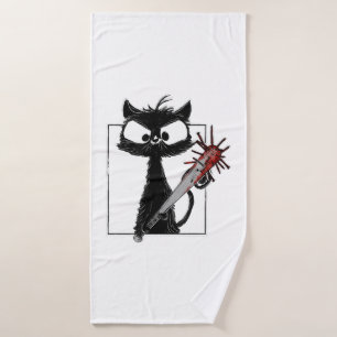 Halloween de baseball de chat noir