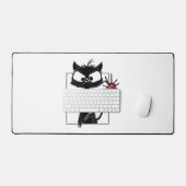 Halloween de baseball de chat noir (Clavier et souris)