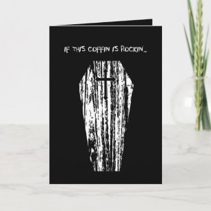 Halloween de "Doodskist van de Zombie " Kaart