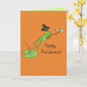 Halloween de houblon - carte de voeux drôle de (Fleur jaune)
