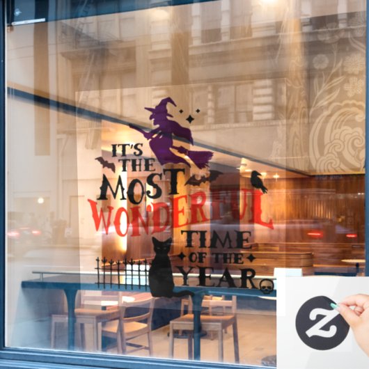 Halloween de mooiste tijd van het jaar raamsticker (Cafe Raam)