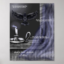 Halloween De Raven Kunstprint