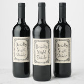Halloween Deadly Night Shade Wijn Etiket (Flessen)