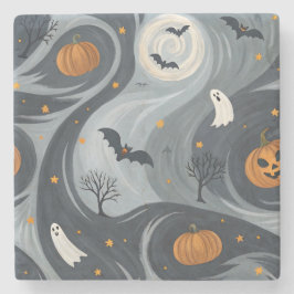 Halloween Death Night Stenen Onderzetter