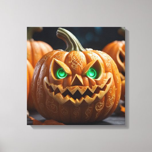 Halloween Decor Design Canvas Afdruk (Voorkant)