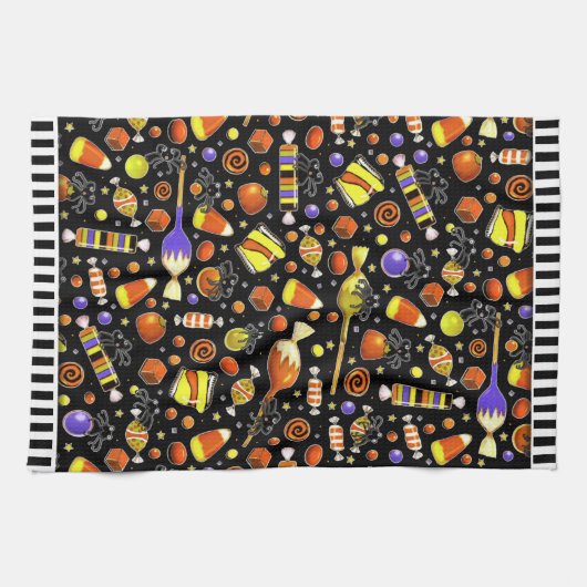 Halloween Decor keukenhanddoek (Horizontaal)