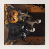 Halloween decor ontwerp legpuzzel (Horizontaal)