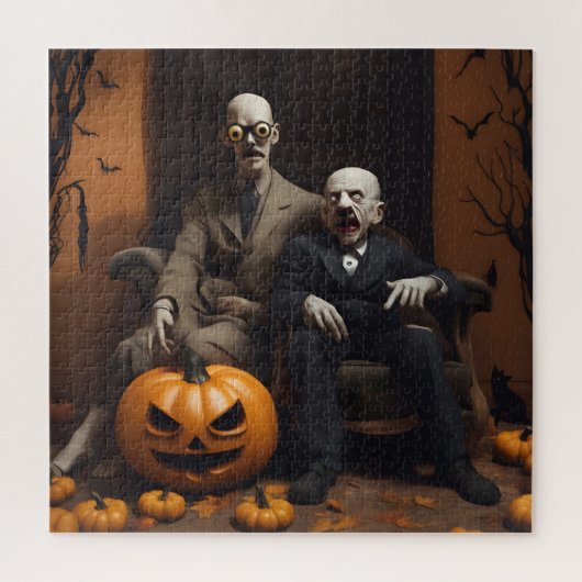 Halloween decor ontwerp legpuzzel (Verticaal)