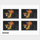 Halloween decor rechthoekige sticker (Vel)