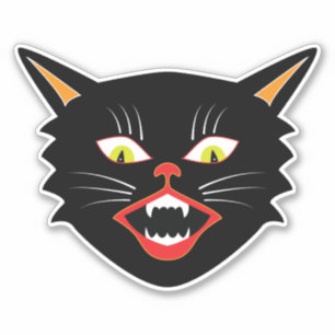  Halloween Decoratie Black Cat III Sticker