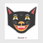  Halloween Decoratie Black Cat IV Sticker (Vel)